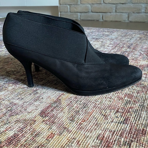 Black Suede Stuart Weitzman Booties - Picture 4 of 7